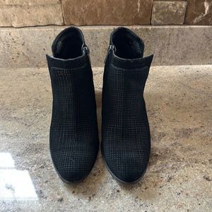 Lucky black suede booties